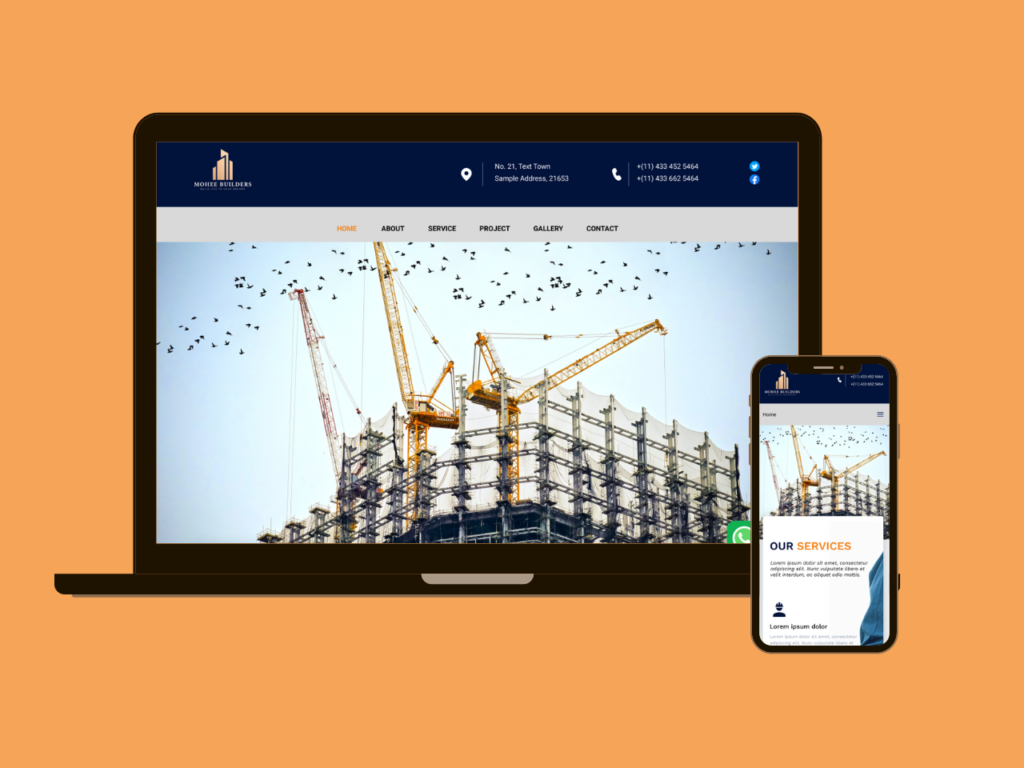 Landing Site for Mohee Builders